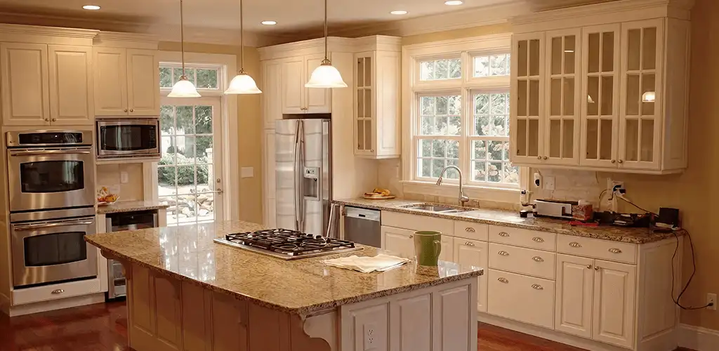 Custom cabinet door installation and kitchen upgrade in Peoria, IL
