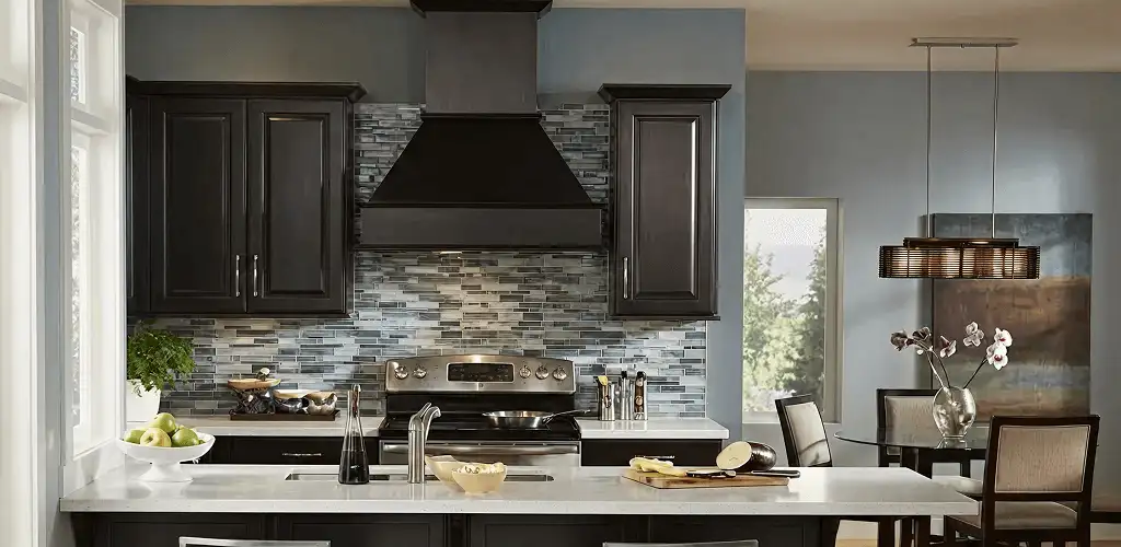 Kitchen cabinet painting and refinishing in a modern kitchen in Peoria, IL